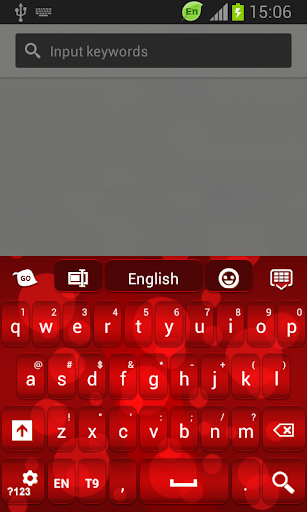 紅色發光鍵盤