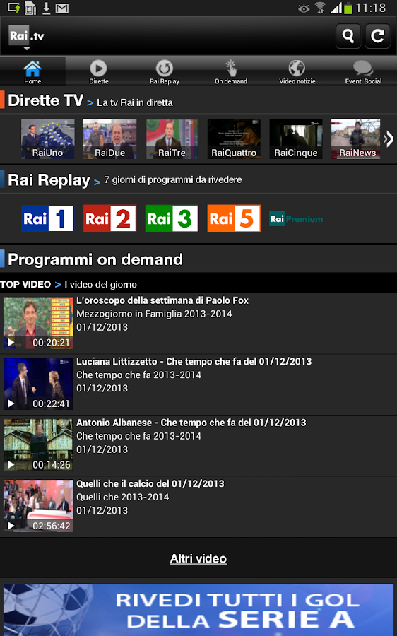Rai TV - Android Apps on Google Play