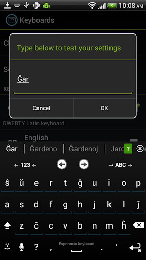 Esperanto Keyboard for iKey