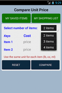 Unit Price Calculator screenshot 1