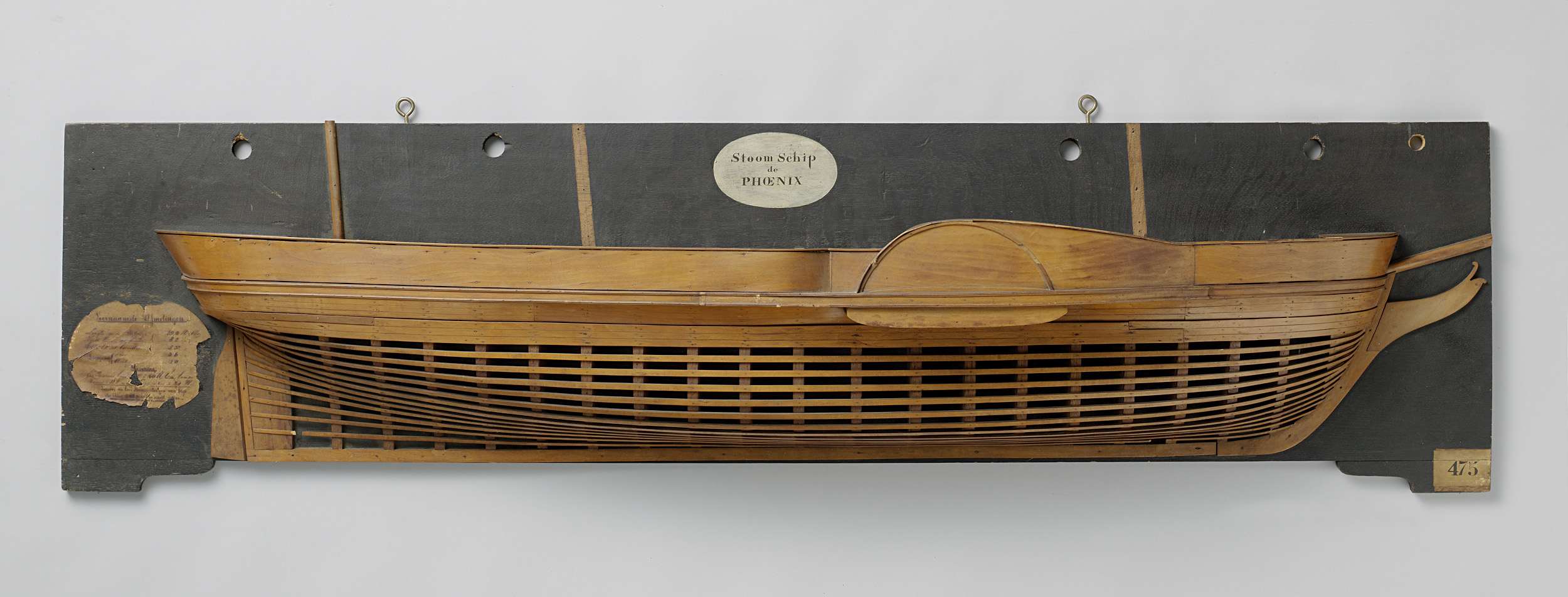 Half Model of a Paddle Steamer