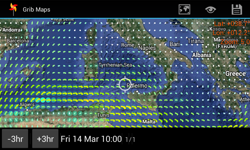Grib Maps Screen 3