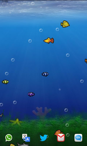 Bubble aquarium live wallpaper