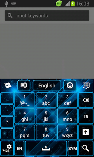 【免費個人化App】GO輸入法主題藍色霓虹燈-APP點子