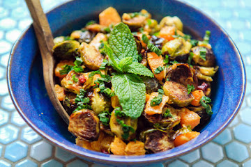 Brussels Sprouts With Peanut Vinaigrette