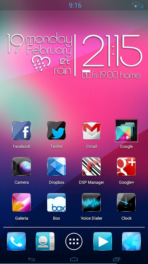 Concept kitkat theme HD 7 in 1 - screenshot