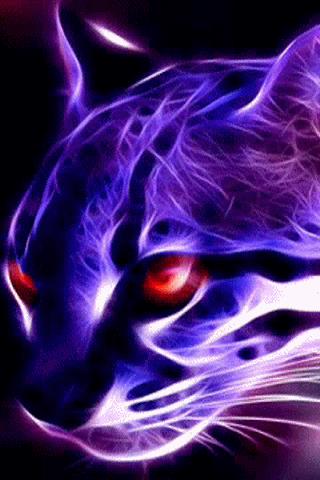Neon Cat Live Wallpaper (android)