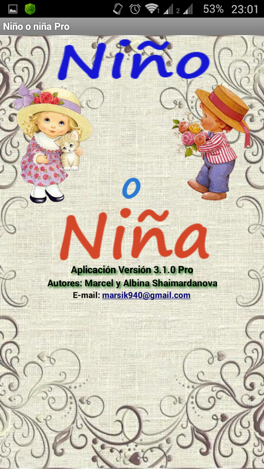 Android application Boy or Girl Pro screenshort