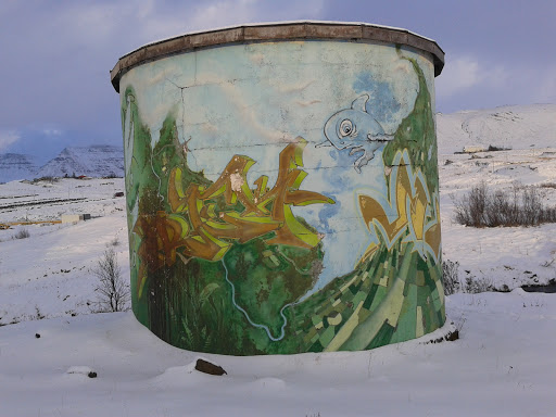Water tank graffiti
