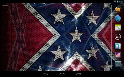 3D Rebel Flag Live Wallpaper