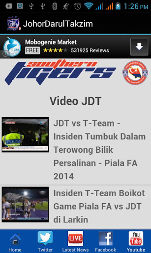 免費下載運動APP|Johor Darul Takzim app開箱文|APP開箱王