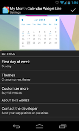 My Month Calendar Widget Lite poster 6
