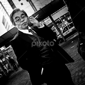 Smoking Area by Kurt K Gledhill - People Street & Candids