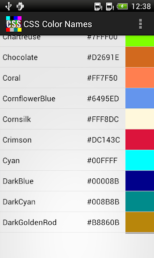 CSS Color Names