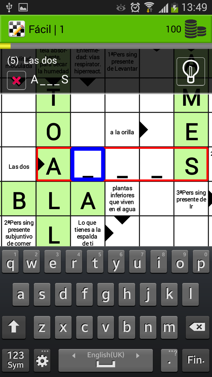 Android application Crosswords screenshort