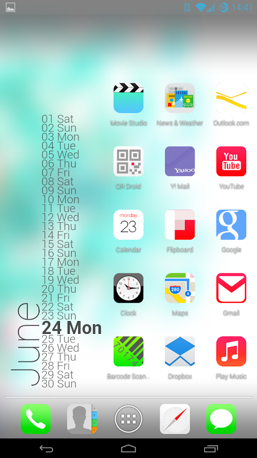 iOS 7 Theme HD Concept  8 in 1 - screenshot