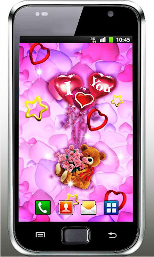 【免費個人化App】Pink Love Bear Live Wallpaper-APP點子