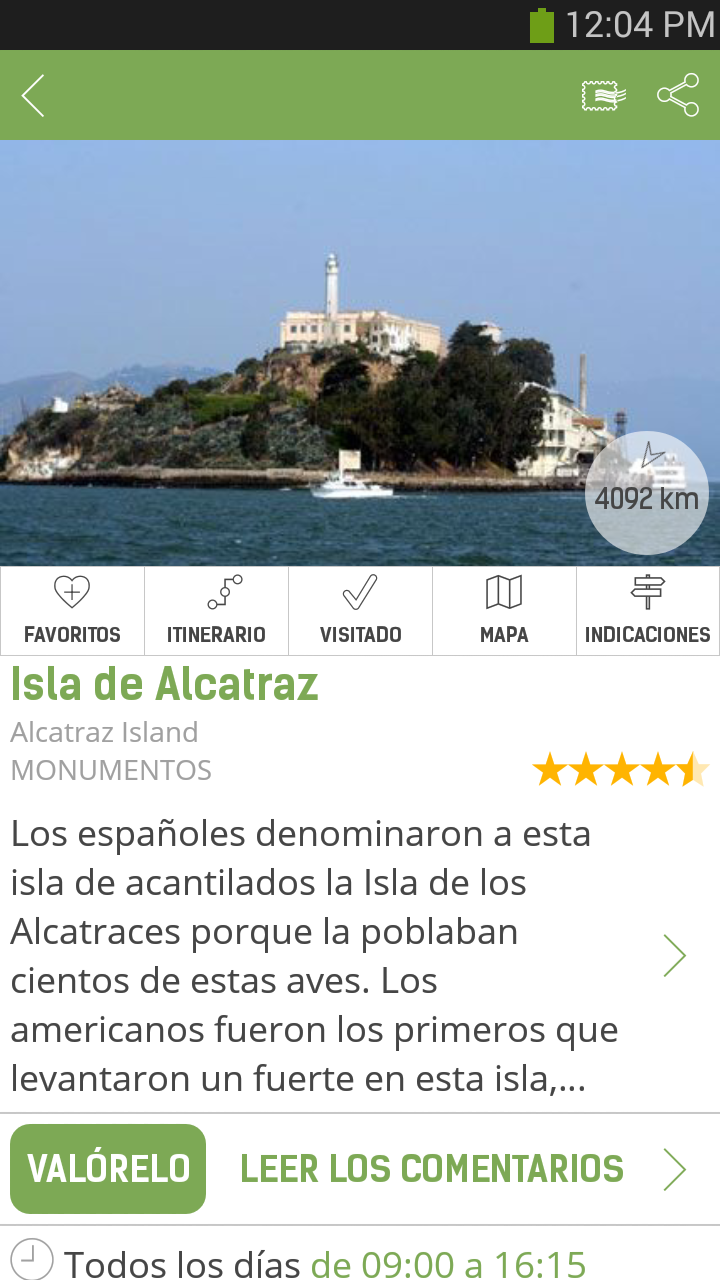 Android application San Francisco Travel Guide screenshort