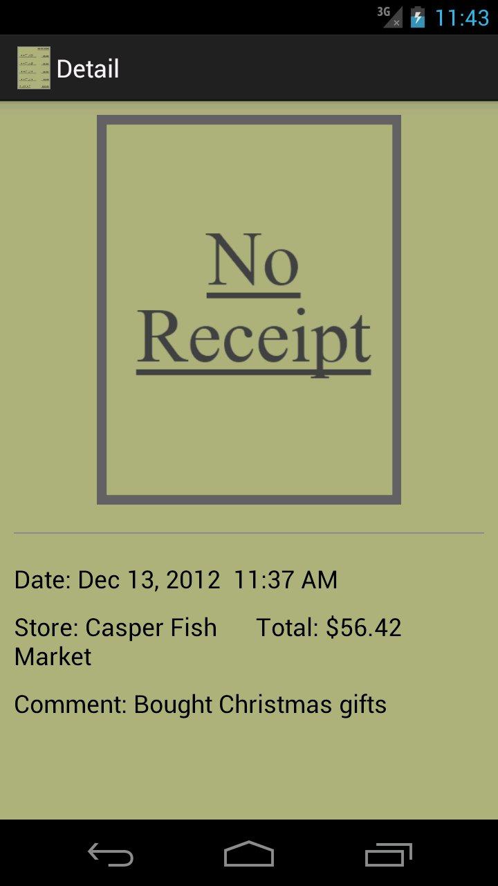 Receipt Saver Screen 3