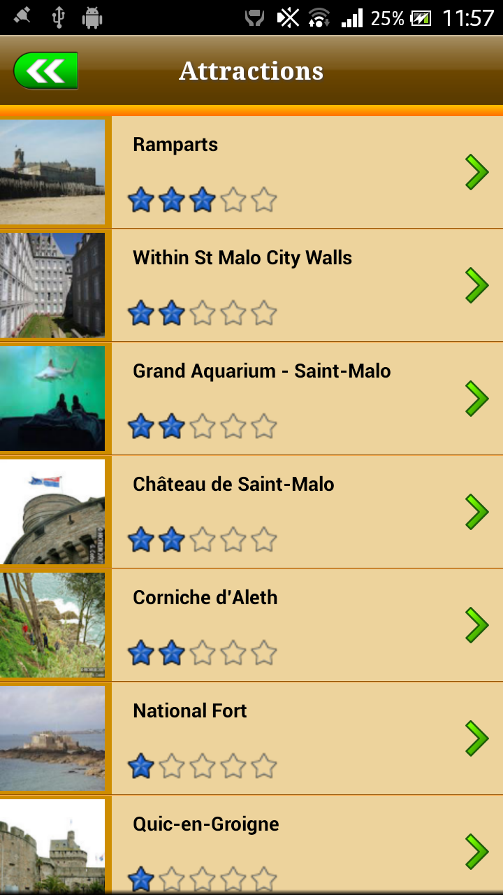 Saint Malo Offline Map Guide Screen 3