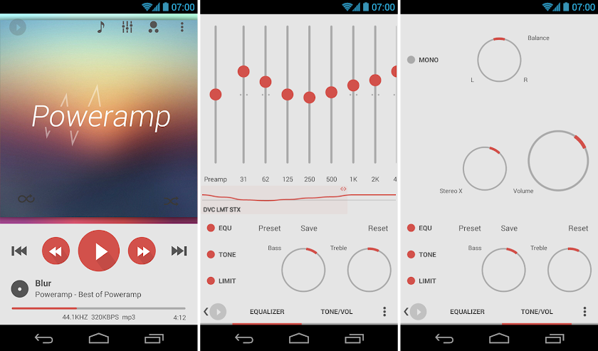 Skin for Poweramp Flat Light Screen 2