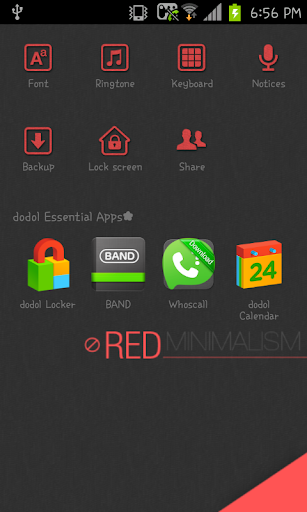 【免費個人化App】Red_M dodol launcher theme-APP點子