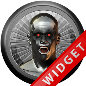 Poweramp Widget Black Atlantis logo