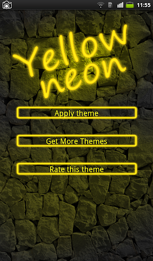 Yellow Neon Keyboard