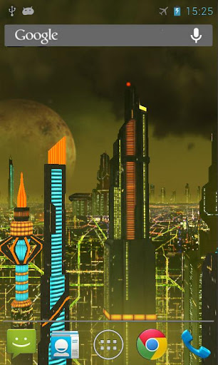 Space City 3D Live Wallpaper