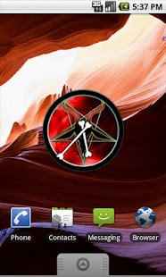 Satan Analog Clock Widget