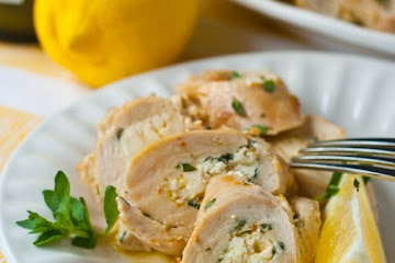 Greek Chicken Roulade