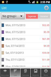 SmartMoney - Expense Manager Screen 2