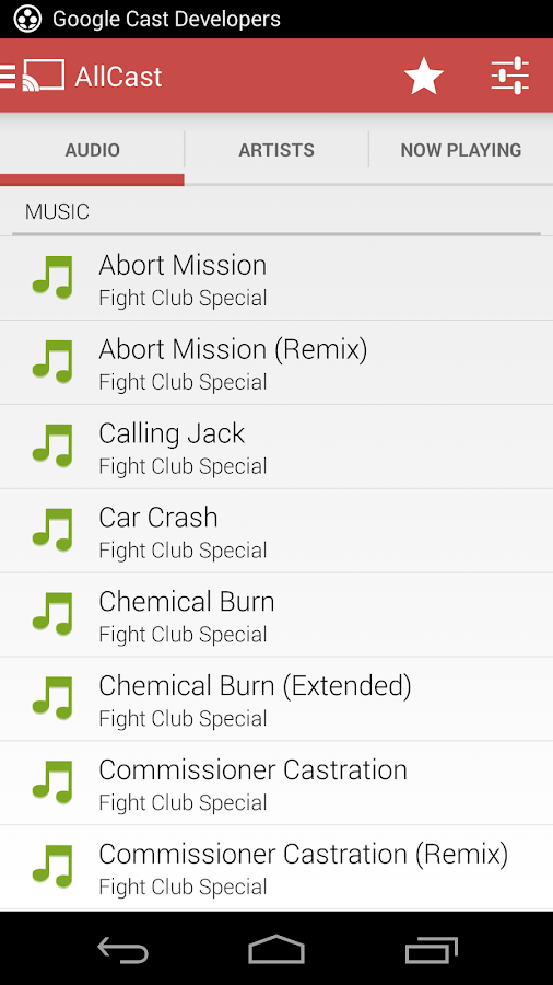 AllCast - screenshot