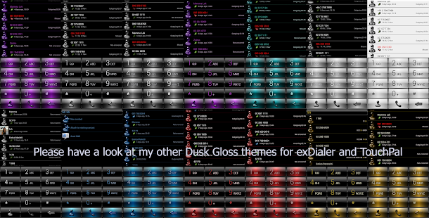 exDialer FrameBlack White Skin - screenshot thumbnail