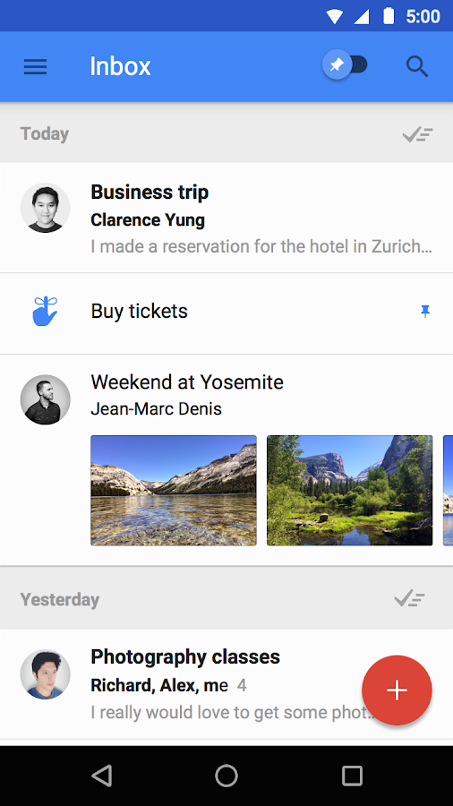 Inbox by Gmail - screenshot