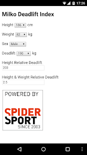 Download Milko Deadlift Index APK for PC
