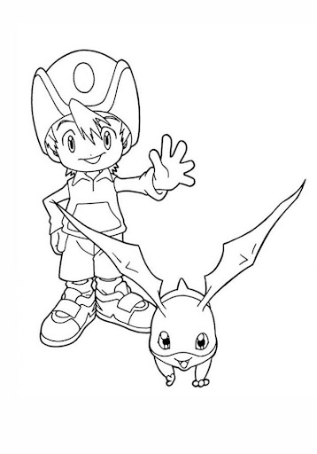 Games Digimon Kids Coloring