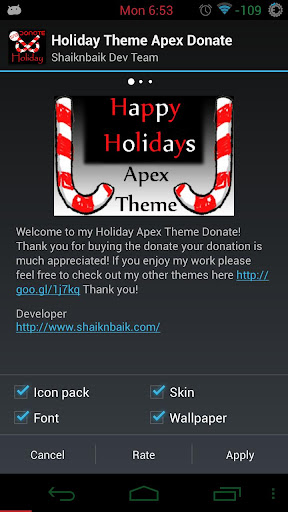 Apex Theme Holiday Donate