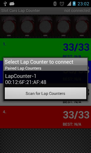 Slot Cars Lap Counter