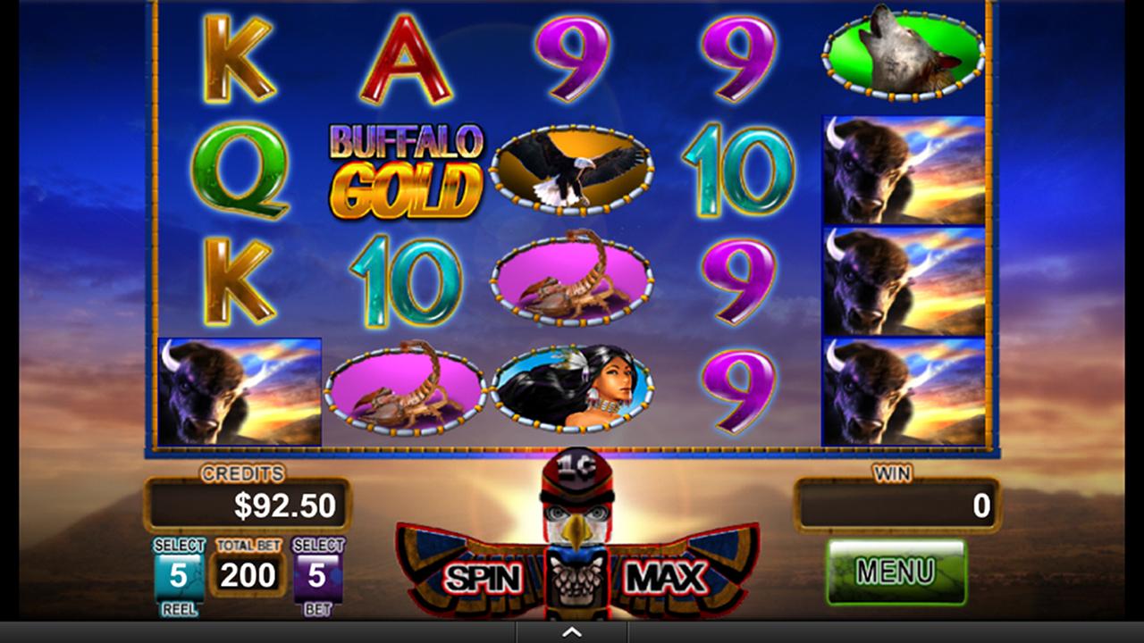 Android application Buffalo Gold Video Slot Game screenshort