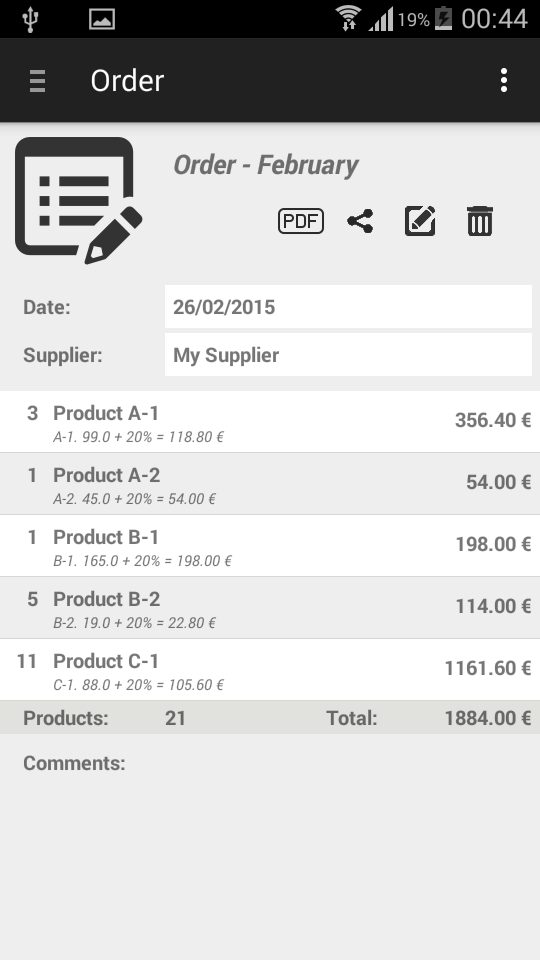 My Orders Pro Screen 3