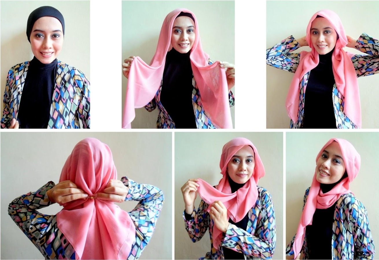 Gambar Tutorial Hijab Fashion Show Anak Tutorial Hijab