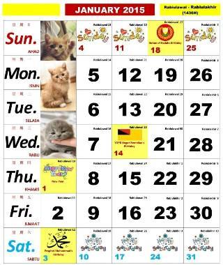 Kalendar 2015