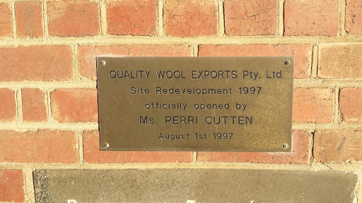 Quality Wool Exports Redevelopment Plaque