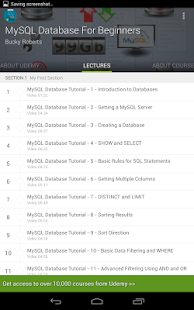 Learn MySQL Database Tutorials - screenshot thumbnail