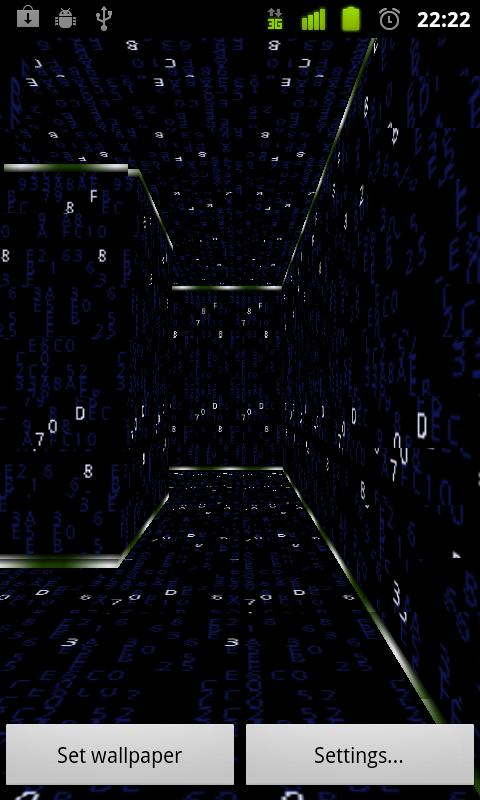 3D Dynamic Matrix LWP Screen 2