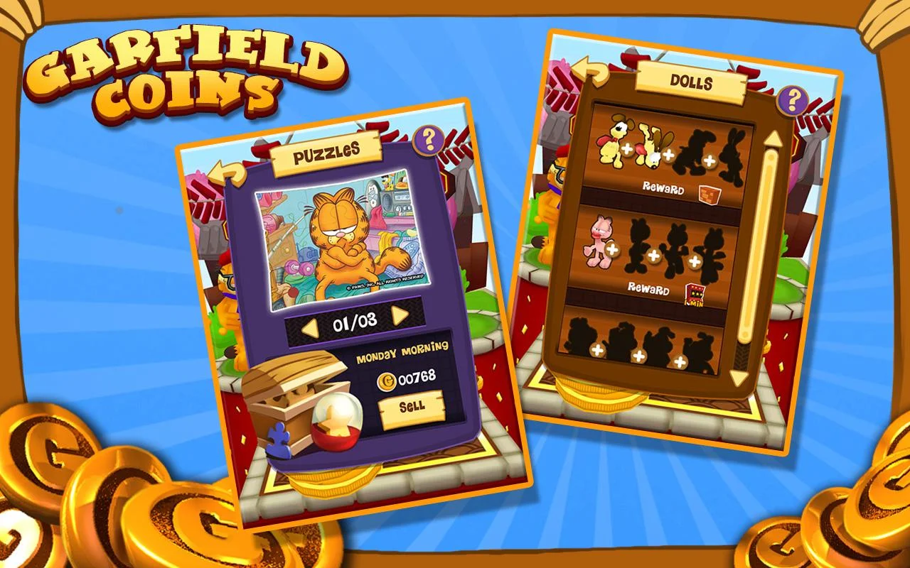 As Moedas do Garfield - screenshot