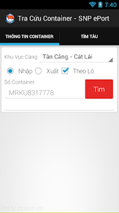 Tra cuu Container Cang Cat Lai Screenshots 2
