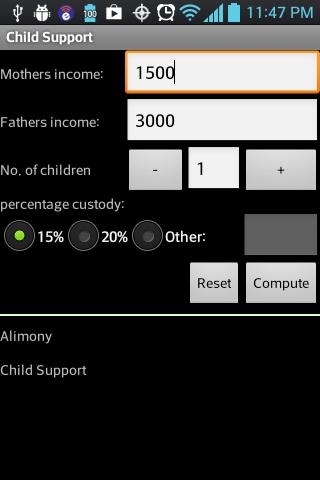 Child Support Calculator