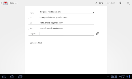  Group Mail Free – Vignette de la capture d'écran  